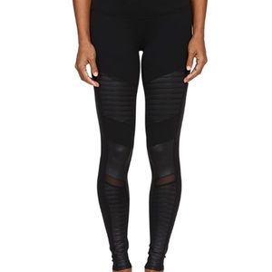 Alo Yoga Moto Leggings, Black